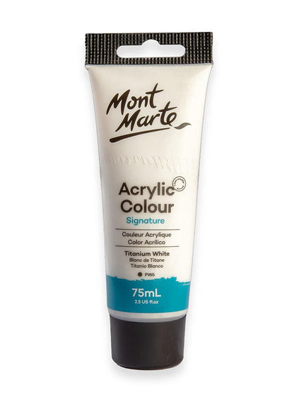 75ml tube, 75ml tube titanium, acrylic paint, acrylic paint 75ml, mont marte, paint 75ml, paint 75ml tube, signature, signature acrylic, signature acrylic paint, titanium, titanium white, tube, tube titanium, tube titanium white