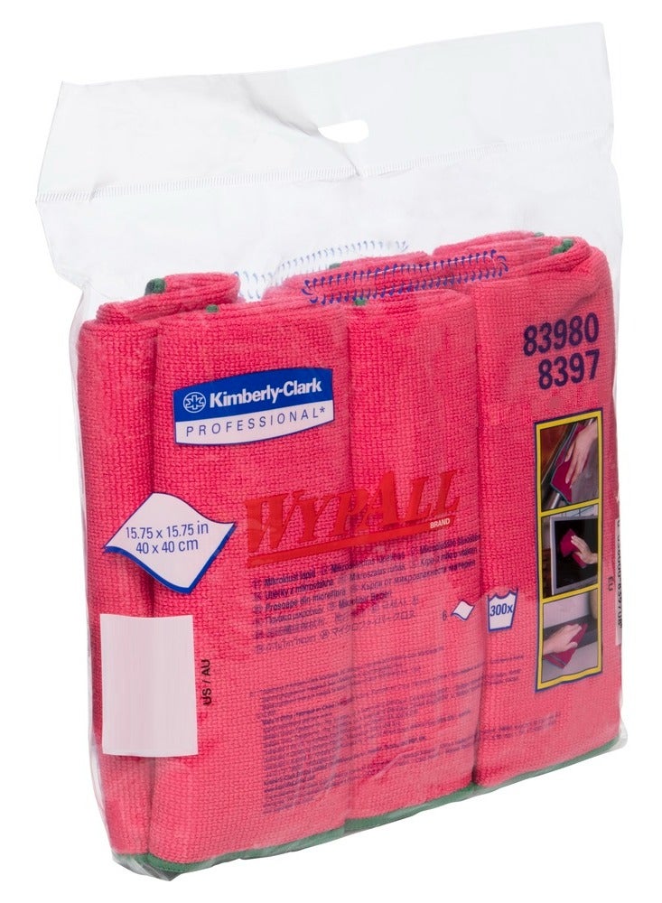 Wypall Microfiber Cloths 40X40 Cm - Kimberly-Clark