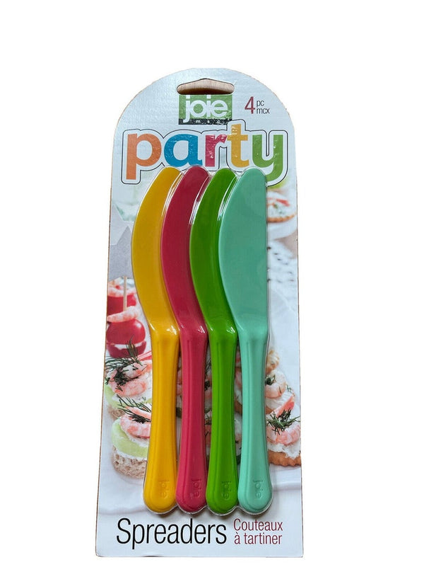 Joie Set of 4 Spreading Knives - Party Colors
