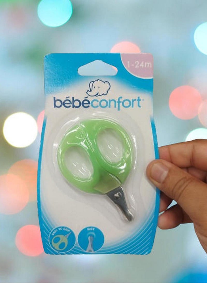 BEBE COMFORT Safety Scissors Short Blades Green