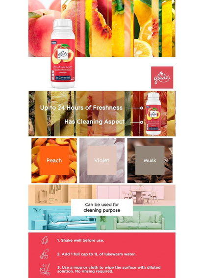 24-hour freshness, boost home, concentrate peach, concentrate peach scent, fragrance concentrate, fragrance concentrate peach, glade, multipurpose fragrance, multipurpose fragrance concentrate, peach aroma, peach scent, peach scent 24-hour, scent 24-hour,