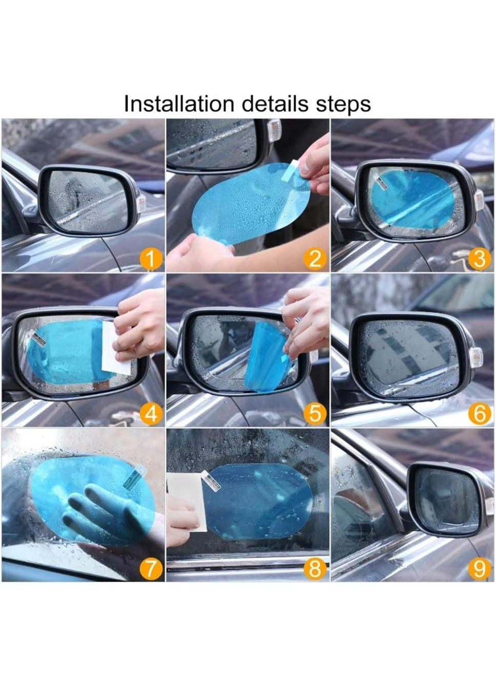 Anti Fog Film Car Rear-View Mirror Waterproof Film 150 X 100 Mm