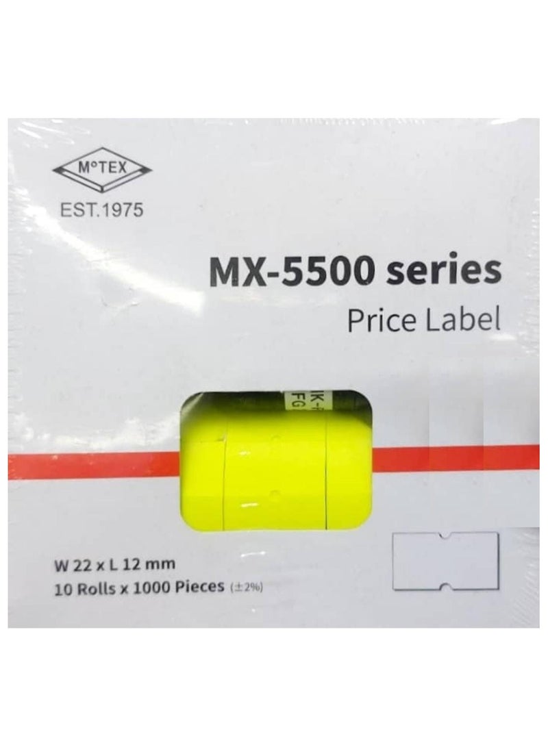 MoTEX Pricing Sticker Labels Yellow - Office Supplies