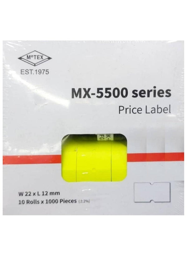 MoTEX Pricing Sticker Labels Yellow - Office Supplies
