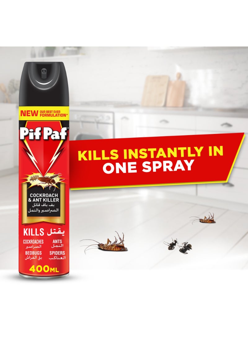Pif Paf Cockroach And Ant Killer Spray 400ml