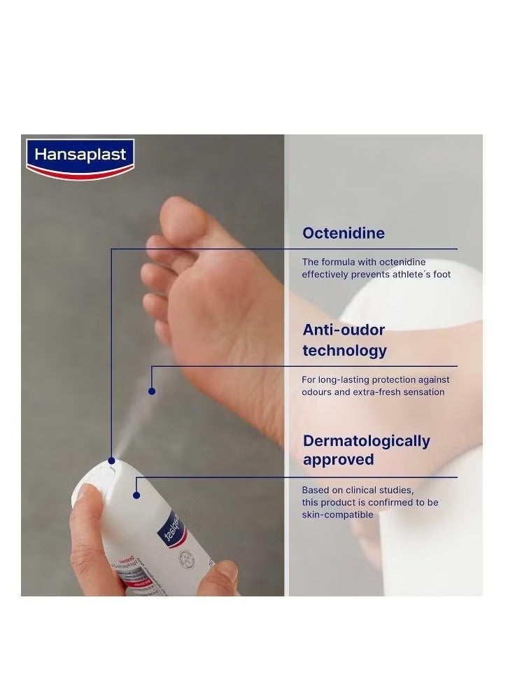 2-in-1 deo, 2-in-1 deo spray, 48hr protection, antibacterial, deo spray, deo spray 48hr, dermatologically tested, foot protection, foot protection 2-in-1, hansaplast, protection 2-in-1, protection 2-in-1 deo, spray 48hr, spray 48hr protection, two days