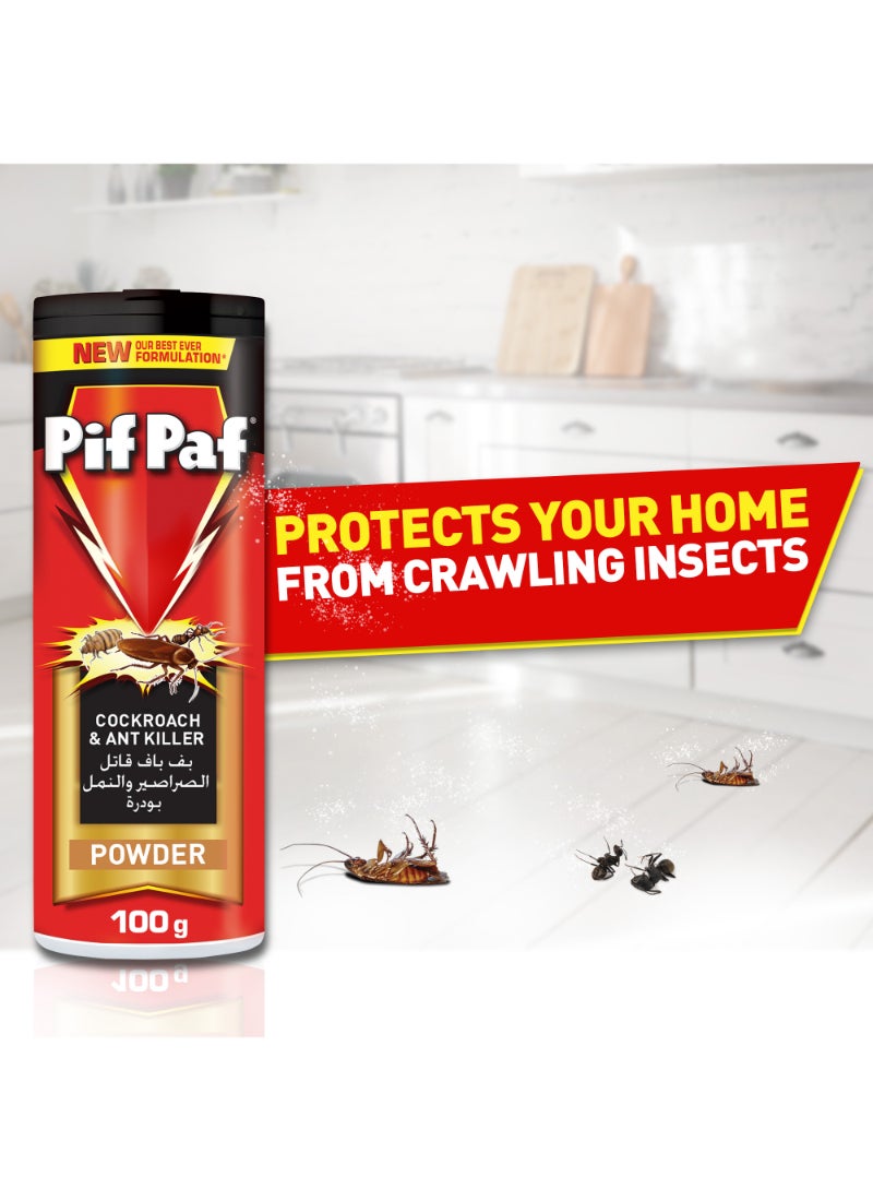 Pif Paf Cockroach and Ant Killer Powder 100g