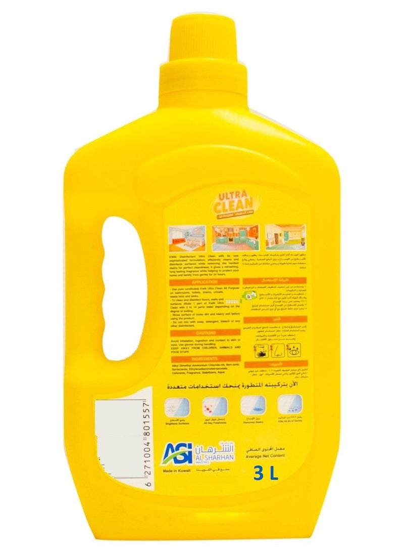 Kwik Shine All Purpose Disinfectant Ultra Clean Lemon