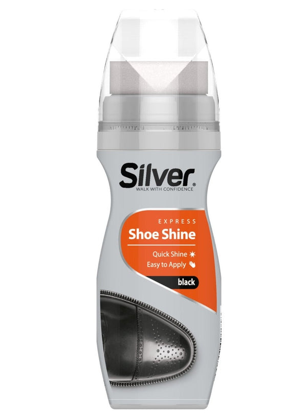 Silver Express Black Instant Shoe Shine 75 ML