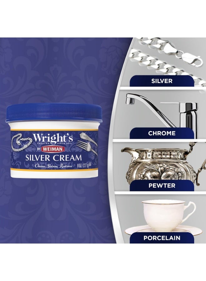 Wright'S Silver Cleaner and Polish Cream 8 Ounce