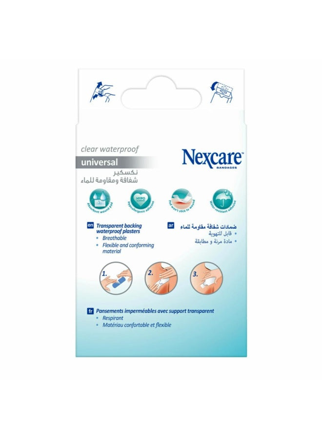 aid kit, clear waterproof, clear waterproof bandage, first aid, hypoallergenic, kit key, nexcare clear, nexcare clear waterproof, non stick, pad type, type non, waterproof, waterproof bandage, wear non, wound pad