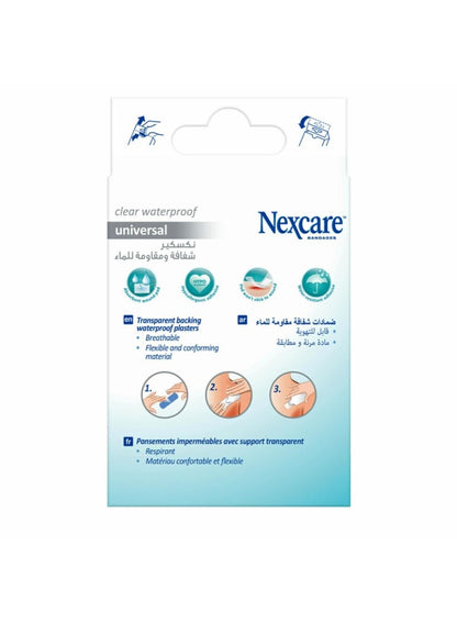 aid kit, clear waterproof, clear waterproof bandage, first aid, hypoallergenic, kit key, nexcare clear, nexcare clear waterproof, non stick, pad type, type non, waterproof, waterproof bandage, wear non, wound pad