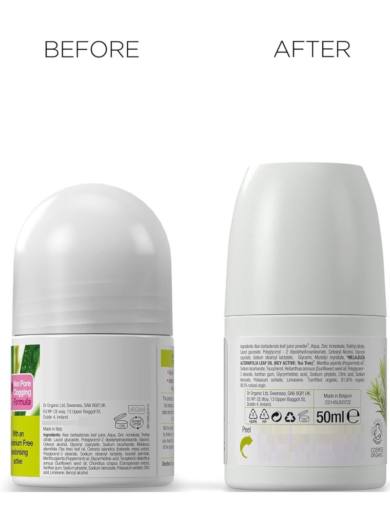 Dr.Organic Tea Tree Deodorant Roll On 50 ML