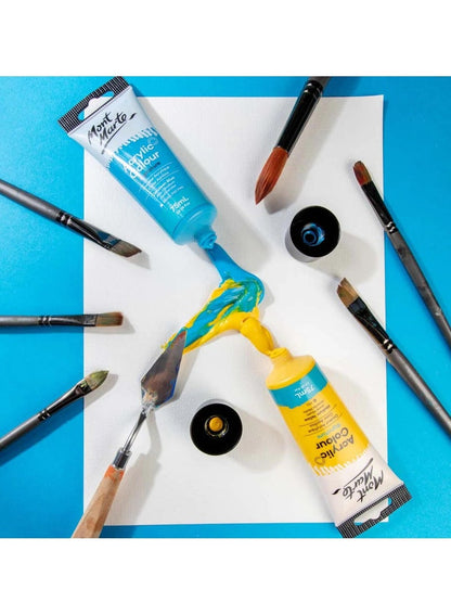 Mont Marte Signature Acrylic Paint 75ML Tube Medium Yellow