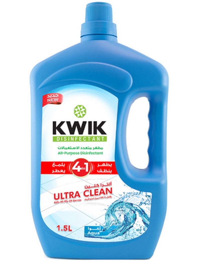 Kwik All Purpose Ultra Clean Aqua Disinfectant 1.5L