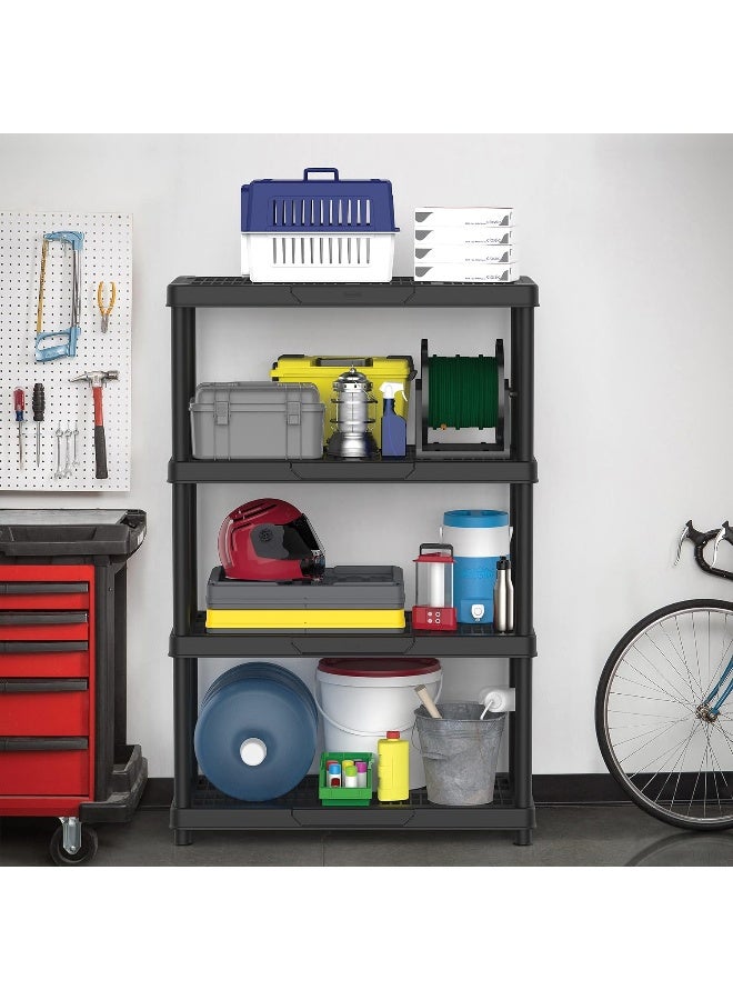 Cosmoplast 4-Tiers Shelving Storage Rack White