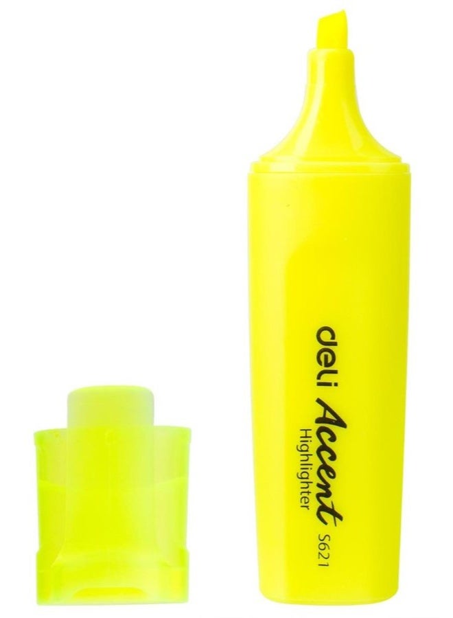 Deli Highlighter Yellow 4 Piece Set