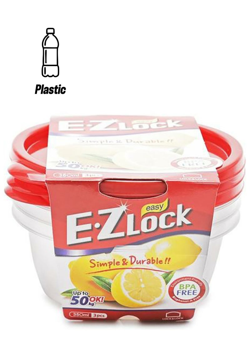 LocknLock 3-Piece Ez Lock Food Storage Set