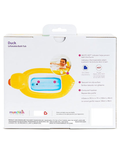 Munchkin White Hot Inflatable Duck Tub - Premium Baby Bath