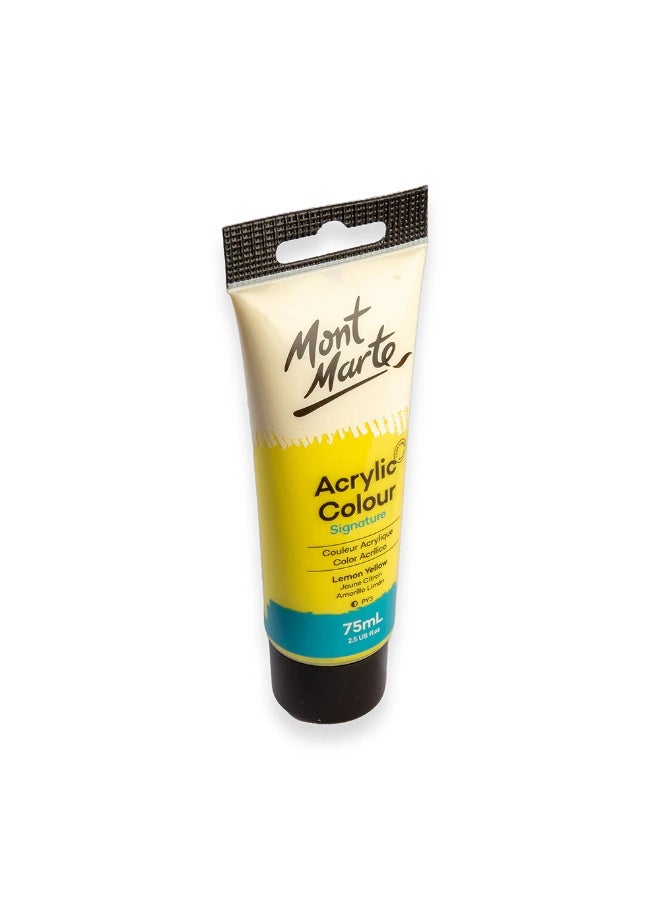 Mont Marte Acrylic Colour Paint Lemon Yellow 75 ML