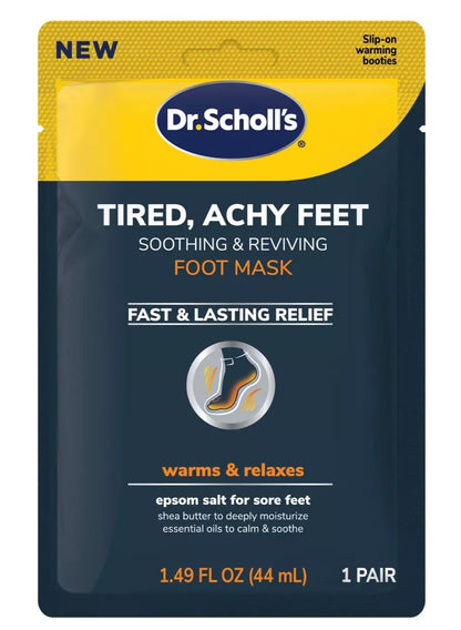 achy dry, cool dry, dr scholl s, dry feet, feet key, foot mask, home spa, leaf oil, mask net, one foot, reviving foot, reviving foot mask, seed oil, skincare, tea tree