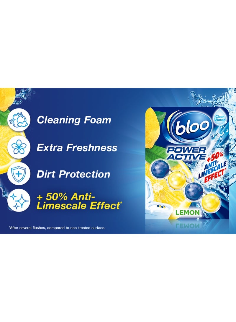 Bloo Power Active Toilet Rim Block Lemon 100g