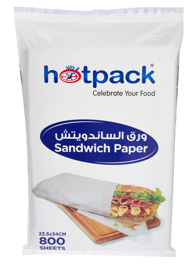 Hotpack Sandwich Paper Wrap 800 Sheets