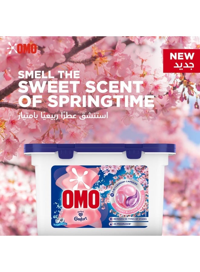 Omo Comfort 3In1 Laundry Capsules - Cherry Blossom