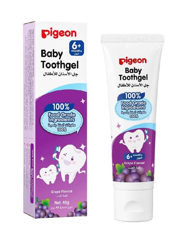 Pigeon Toothgel 6+ Month Grape Flavour 45 G