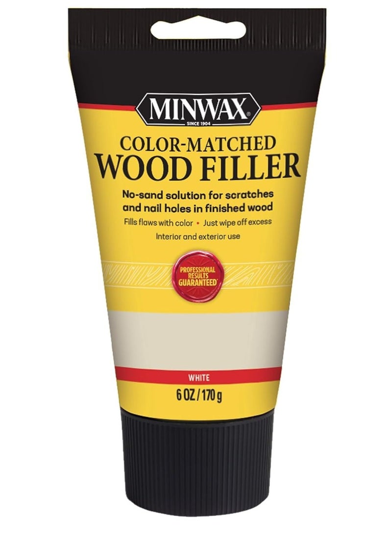 Minwax Color Matched Wood Filler White 170 G