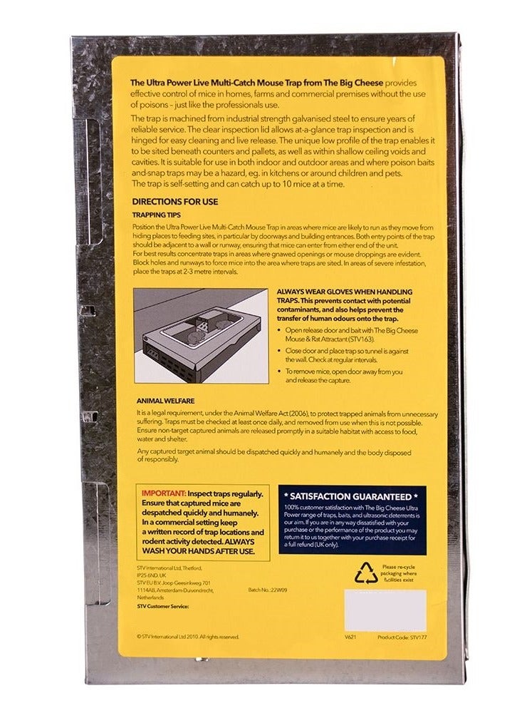Big Cheese Live Multicatch Mouse Trap