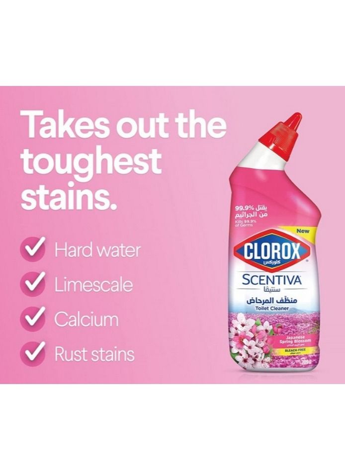 Clorox Scentiva Japanese Spring Blossom Toilet Cleaner