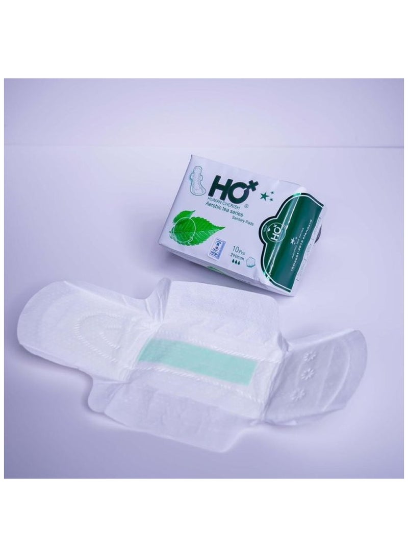 HUMAN CHERISH Aerobic Tea Sanitary Towels 10 Pcs