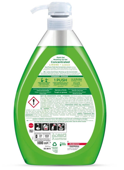 Dual Power Concentrated Dish Liquid Lemon 1000 ML