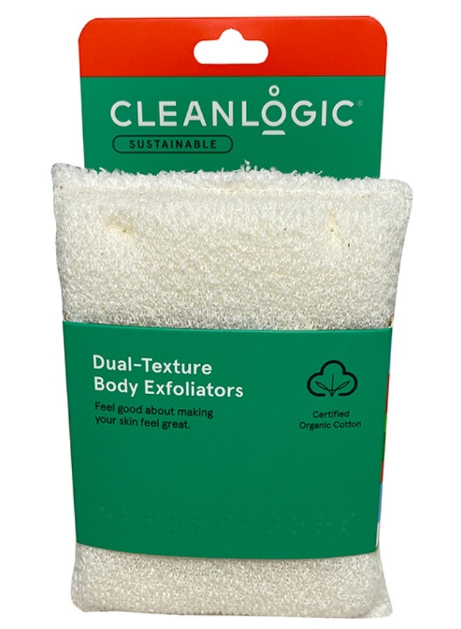 Cleanlogic Sustainable Body Exfoliator 2 Pcs Pack