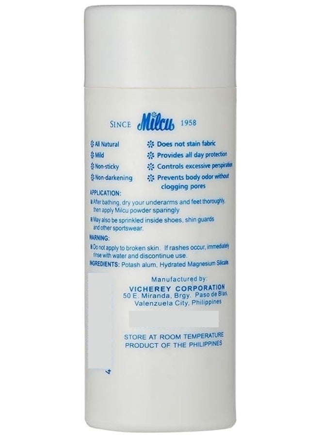 Milcu 2 In 1 Underarm & Foot Deodorant Powder