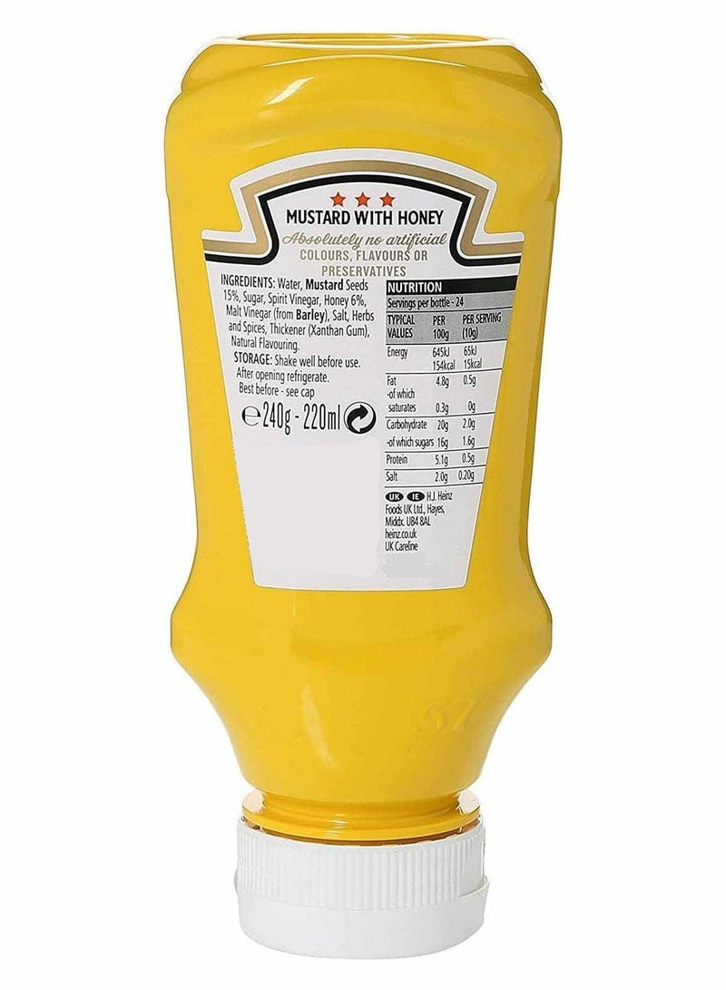 Heinz Yellow Mustard With Honey 240 G