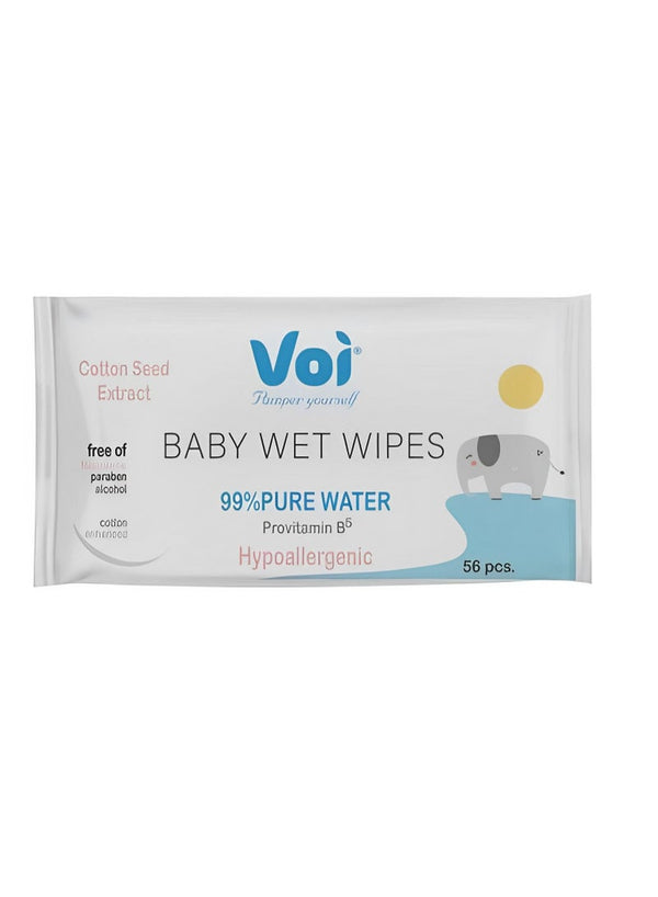 Voi Hypoallergenic Wet Wipes 56 Piece Pack