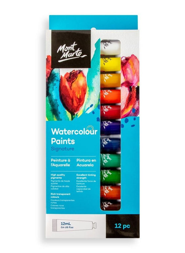 Mont Marte Watercolour Paints 12Pc Set