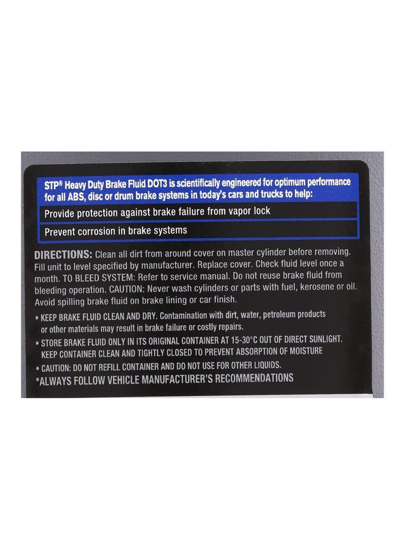 STP Dot 3 Brake Fluid 500 ML - Premium Performance