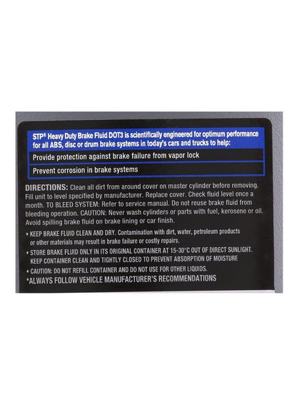 STP Dot 3 Brake Fluid 500 ML - Premium Performance