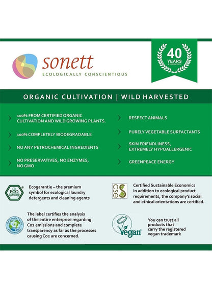 Organic Laundry Liquid Mint & Lemon by Sonett