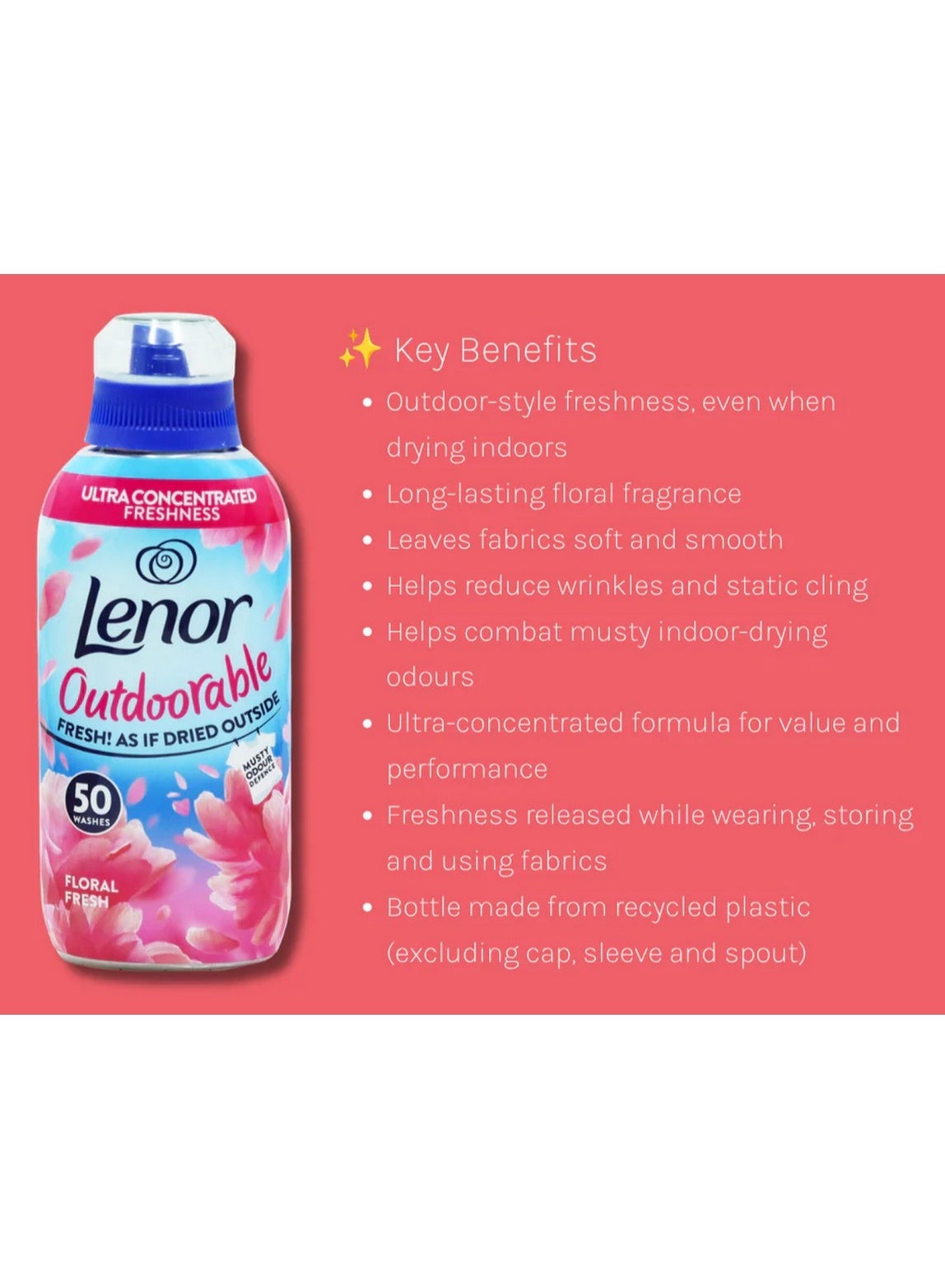 concentrated fabric, concentrated fabric softener, cool dry, fabric softener, floral fresh, floral fresh ultra, fresh ultra, fresh ultra concentrated, laundry detergent, lenor, note keep, stay soft, top load, ultra concentrated, ultra concentrated fabric