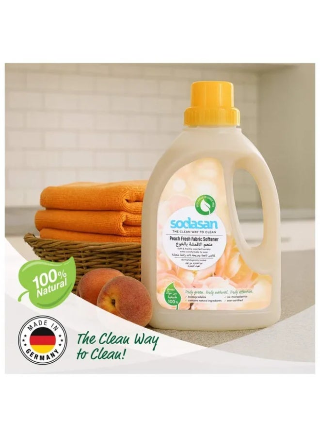 Sodasan 100% Natural Peach Fresh Fabric Softener 750 ML