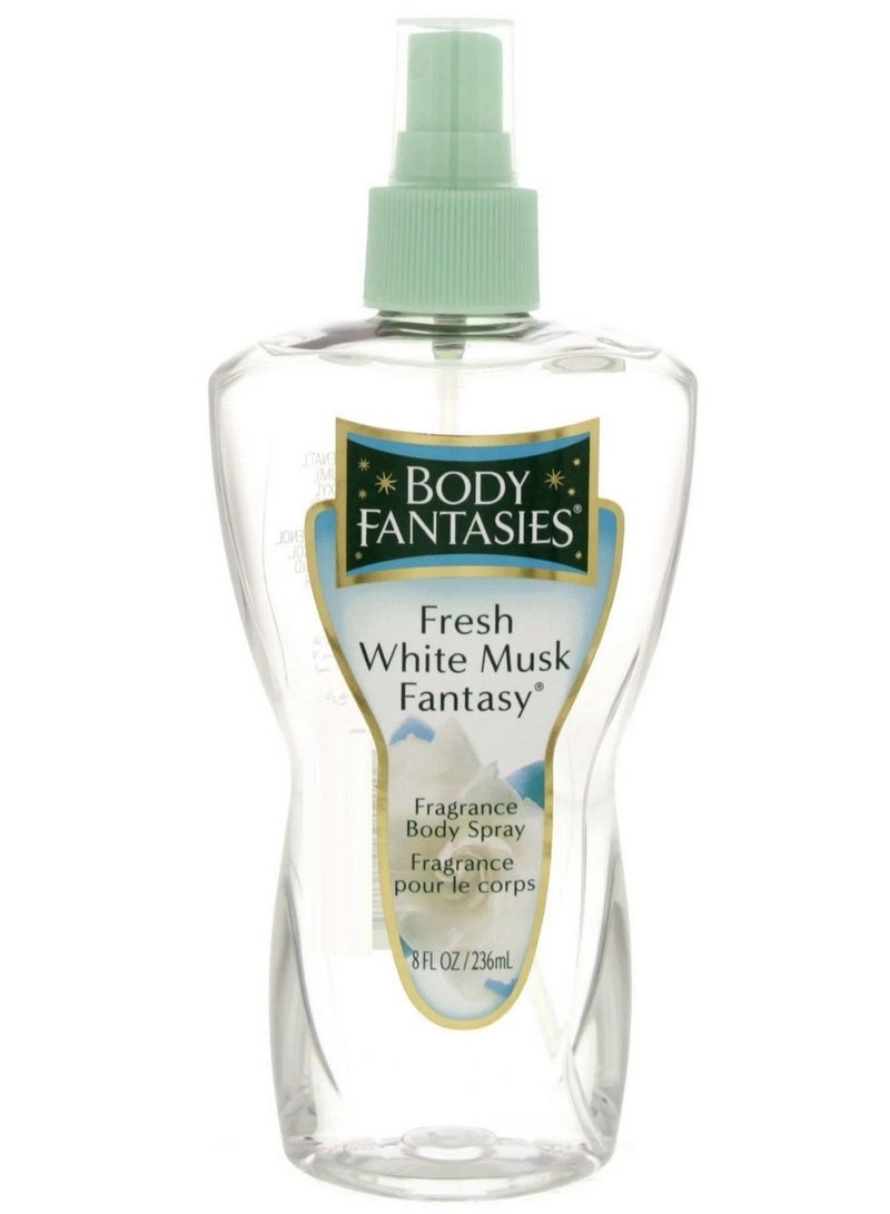 BODY FANTASIES Fresh White Musk Spray 236 ML
