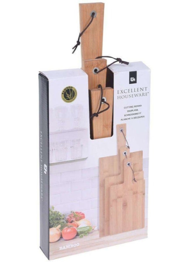 Bamboo Cutting Boards Set - Excellent Houseware