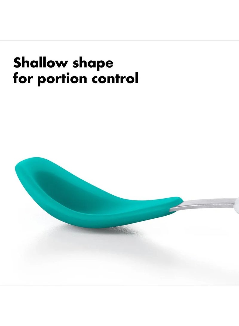 OXO Tot Feeding Spoon Set - Soft Silicone Teal