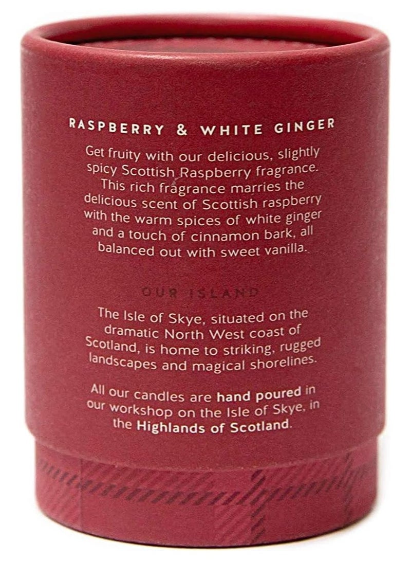 Raspberry & White Ginger Candle - Isle Of Skye