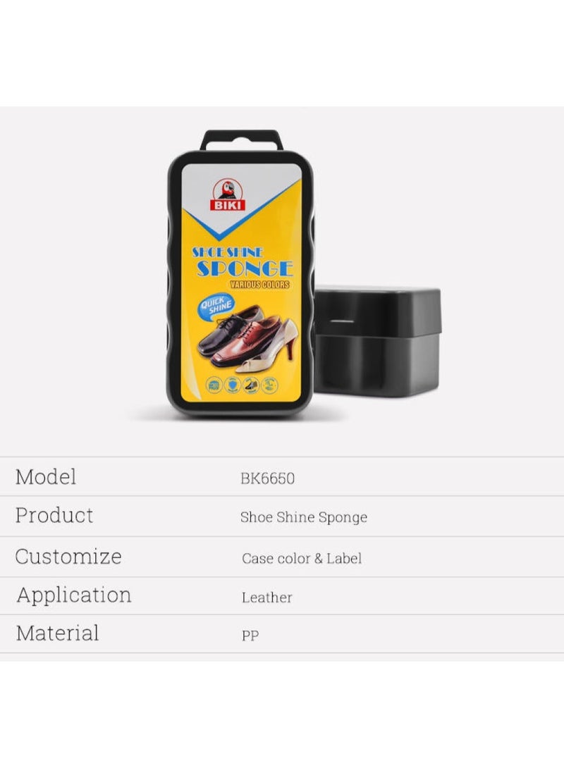 Biki Shoe Shine Sponge - Quick Shine & Protection