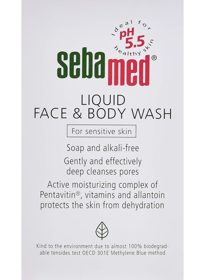 Sebamed Liquid Face & Body Wash Sensitive Skin 200ml